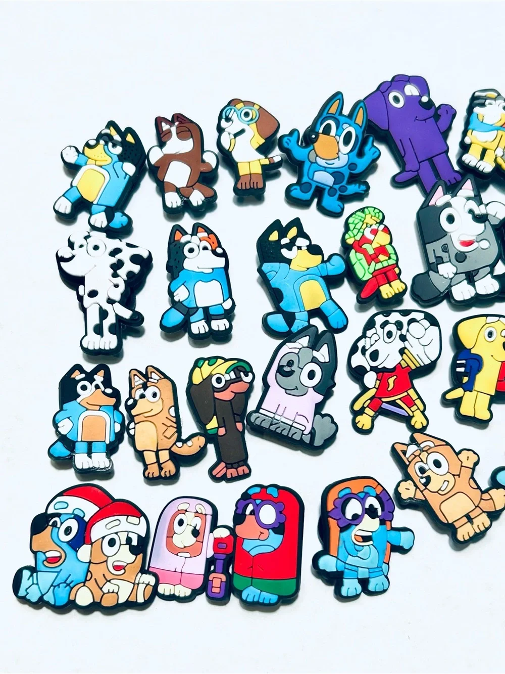 Large 38 Piece Bluey and Friends Characters Kids Shoe Charms for Crocs